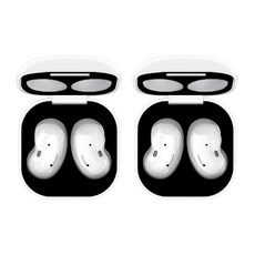 DEEPNESS Pullu Galaxy Buds 活鐵粉貼紙 2p, 黑色的