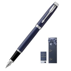 PARKER IM Core CT鋼筆+補充芯, F, 啞光藍