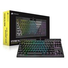 CORSAIR 海盜船 K70 RGB TKL機械式電競鍵盤(紅軸), 單色, RGP0071, 低噪音紅色