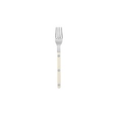 SABRE PARIS Bistrot復古酒館鈕扣系列點心蛋糕叉 16cm 亮面款, 象牙白, 1入