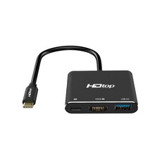 HDtop USB Type-C 轉 HDMI 4K PD 充電多集線器, HT-3C031