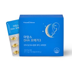 VITAMIN HOUSE Mamanance DHA 歐米伽 3 30.66g, 60顆, 1個, 60顆