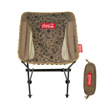ROYCHE Coca-Cola 輕量防水塗層野營矮椅 + 專屬小袋套組, 1套, 燒焦