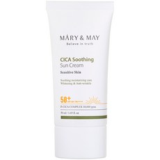 MARY&MAY 積雪草舒緩防曬霜 SPF50+ PA++++, 50ml, 1條