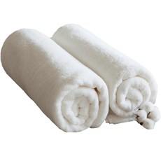 Moohan Towel 高級酒店浴巾 450g 30 支棉紗, 2個, 白色的