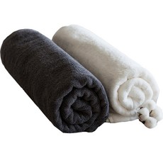 Moohan Towel 高級酒店浴巾 450g 30 支棉紗, 1套, 灰色, 白色