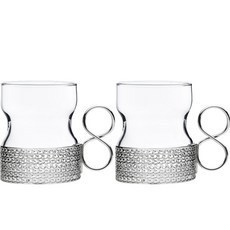 iittala Chaika 手柄玻璃杯 230ml, 2個, 透明