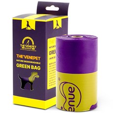 anvenue Pet Nature Green Bag 排便袋 15p, 16捲, 紫色的, 15枚