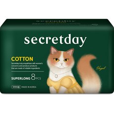 secretday COTTON衛生棉, Super(43cm), 8片, 1包