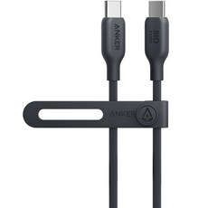 Anker PD 100W USB C 轉 Type C 快速充電線, 黑色, 1個, 90厘米