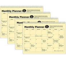 Ibis Korea PP Monthly Planner 12287 4p, 淡黃色