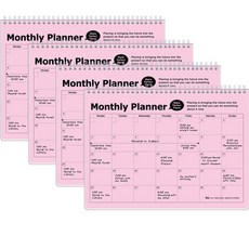 Ibis Korea PP Monthly Planner 12287 4p, 淺粉紅