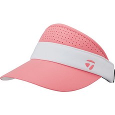 TaylorMade 女式 2023 兩色高冠遮陽帽高爾夫球帽 TJ057, 粉色