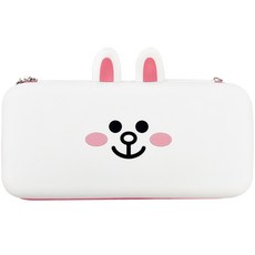 GAMMAC Line Friends Nintendo Switch/Switch OLED通用硬質收納包 兔兔, KMLN-102, 1個