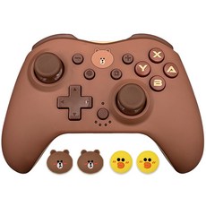 GameMac 任天堂 Switch Line Friends 控制器套組 棕色, 單品, 1組