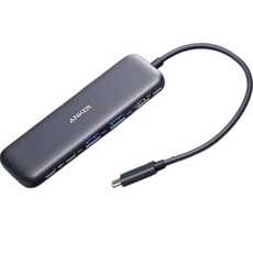 ANKER 332 USB-C 5合1多功能集線器 A8355, 黑色