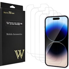 WCase 混合低反射防指紋手機螢幕保護貼 5 張套裝, 1組