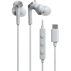 Audio Technica 固態底座高清驅動器 C 型入耳式耳機 ATH-CKS330C, 白色, ATH-CKS330C WH