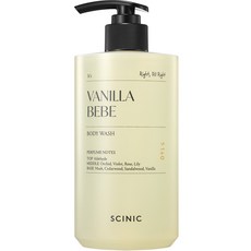 SCINIC Vanilla Bebe香水沐浴乳 寶寶爽身粉味, 1個, 500ml