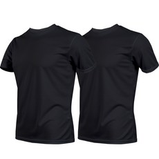 Cool Coolon 運動健身短袖 T 卹 2 件, 01 黑色、黑色