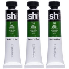 Shinhan Painter Sh 油畫管塗料 Sap 綠色, 3 種顏色, 50ml