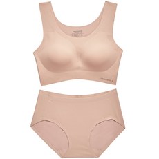 GAMTANBRA 鱷魚尼龍莫代爾U領胸罩+內褲套裝CDI021 CDW3O09_T