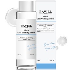 RAVIEL 白樺木積雪草鎮靜化妝水, 1個, 150ml
