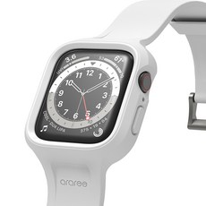 araree Apple Watch 滿版防護一體成型相容錶帶, 白色