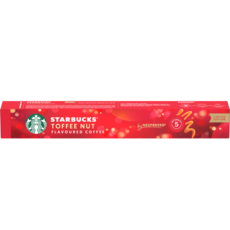 STARBUCKS 星巴克 Nespresso咖啡機適用 太妃核果風味咖啡膠囊, 5.1克, 1個, 10入