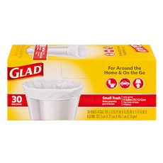 GLAD 佳能 小型垃圾袋 30入, 單色, 15.1L, 1個