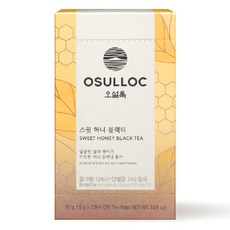 OSULLOC 甜蜂蜜紅茶茶包, 1個, 20件, 1.5克