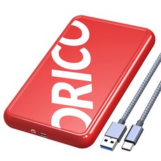 ORICO 奧睿科 Type-C SSD HDD外接硬碟USB3.2 6Gbps 129*80*14.3mm CP25C3, CP25C3(紅)