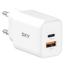 SKY Feel Q2R GaN PPS PD雙口AC型超快充適配器45W, 白色, 1個