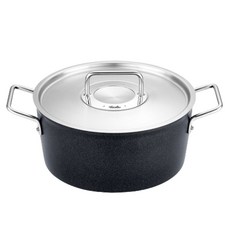 Fissler 菲仕樂 Adamant電磁爐適用不鏽鋼燉煮鍋, 1個, 黑色, 24cm