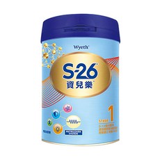 Wyeth 惠氏 S-26資兒樂嬰兒配方奶粉 1號 0-12個月, 850g, 1罐