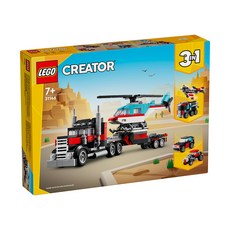 LEGO 樂高 #31146 積木玩具, 平板卡車和直升機 Flatbed Truck with Helicopter, 1盒