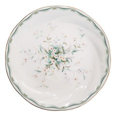 Noritake 綠花蛋糕盤4416, 白色, 單品, 1個