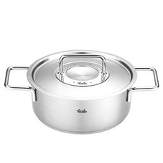 Fissler 菲仕樂 Pure Collection電磁爐適用不鏽鋼雙耳砂鍋 2.4L, 1個, 混色, 20cm