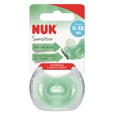 NUK 抗敏感奶嘴, 綠色, 第2階段 6-18個月, 1個