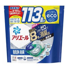 P&G 4D洗衣膠球 藍色強力淨白, 113顆, 1袋