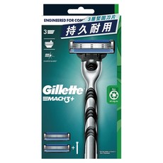 Gillette 吉列 Mach3 鋒速系列刮鬍刀組, 1盒