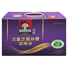 QUAKER 桂格 活靈芝菌絲體滋補液禮盒, 1140ml, 1盒