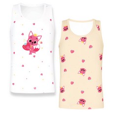BYC Pinkfong女童款棉質背心 PKP2020 2件組