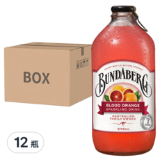 BUNDABERG 賓德寶 柳橙風味氣泡飲, 375ml, 12瓶