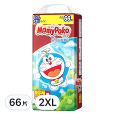 MamyPoko 滿意寶寶 日本境內版 哆啦A夢輕巧褲/尿布, 66片, XXL