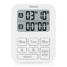 dretec 廚房烹飪計時器, 1個, 白色