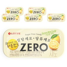 LOTTE 樂天 ZERO無糖檸檬薄荷糖, 6盒, 28g