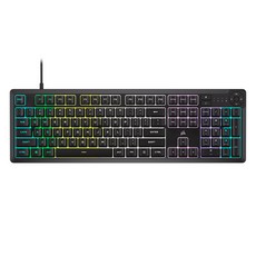 CORSAIR 海盜船 K55 Core RGB遊戲鍵盤, 一般型, 混色, 單品, 製造商軸