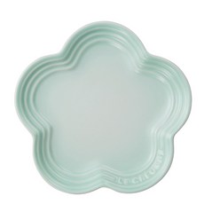 LE CREUSET 花朵盤子, 冰綠, 1個