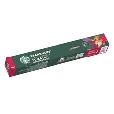 STARBUCKS 星巴克 蘇門答臘單品膠囊咖啡 Nespresso咖啡機適用, 5.5g, 10顆, 1盒